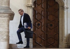 José Antonio Rovira, en el Palau de la Generalitat.