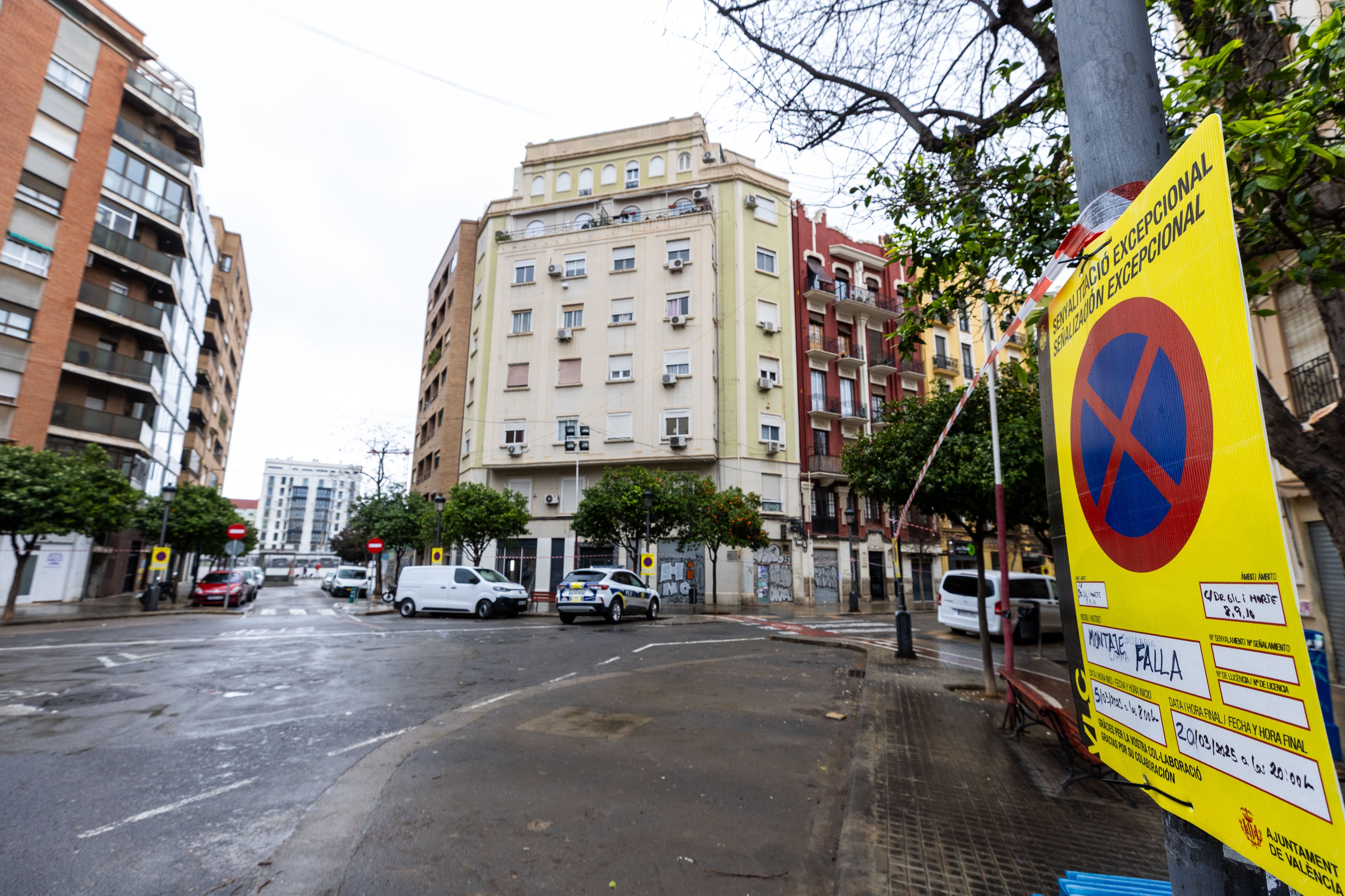 Valencia, desierta tras la alerta por lluvias