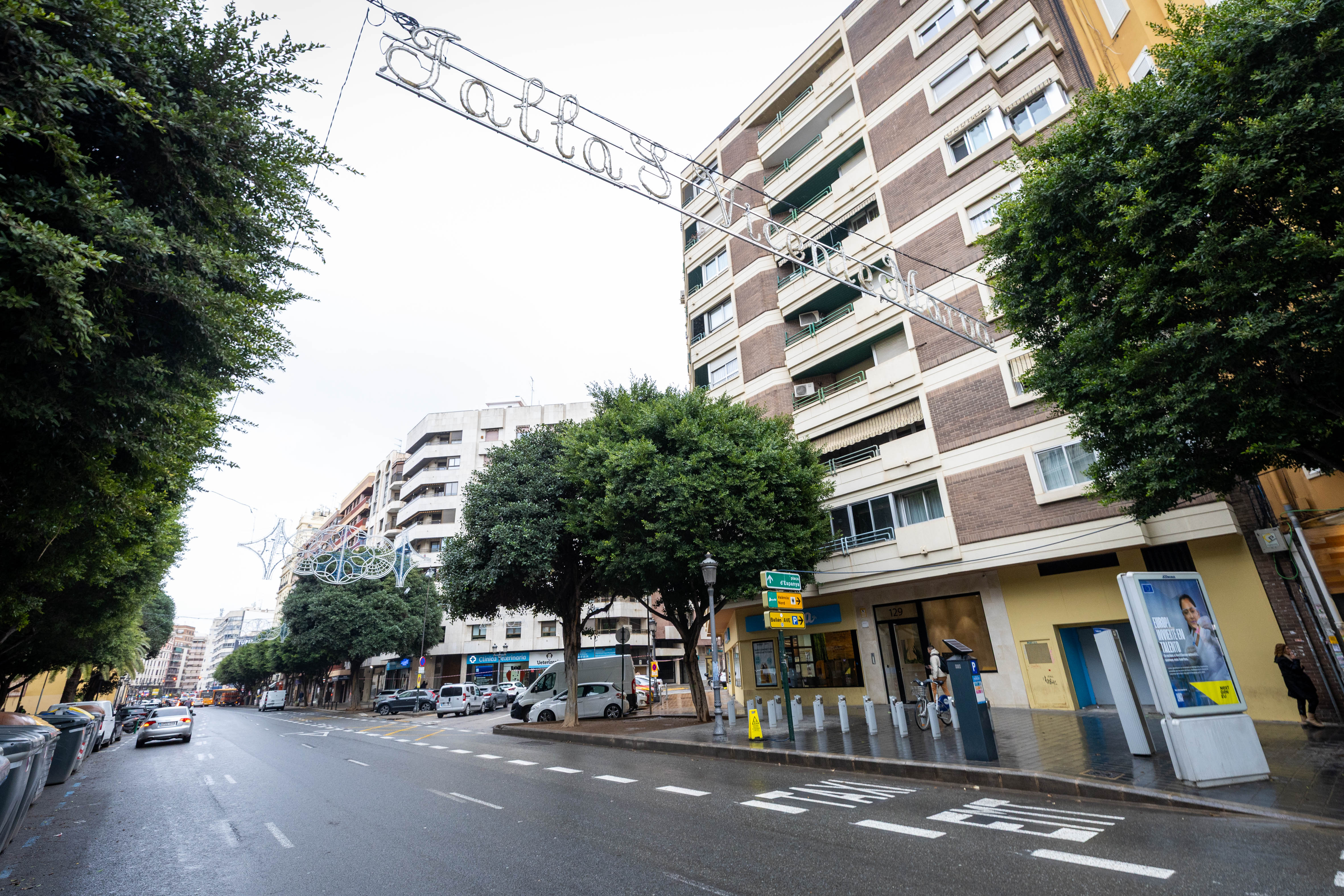 Valencia, desierta tras la alerta por lluvias