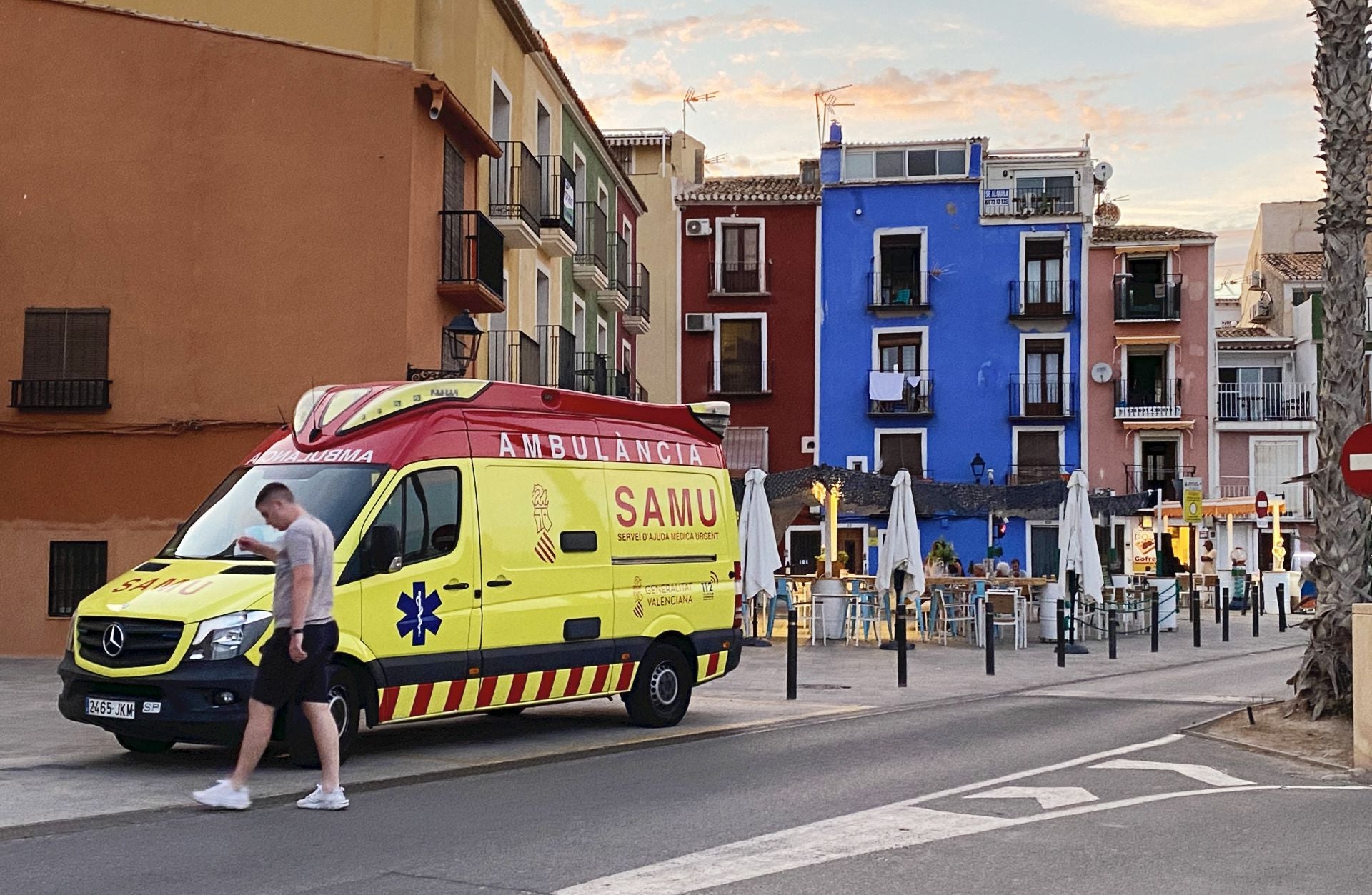 Ambulancia en una foto de archivo