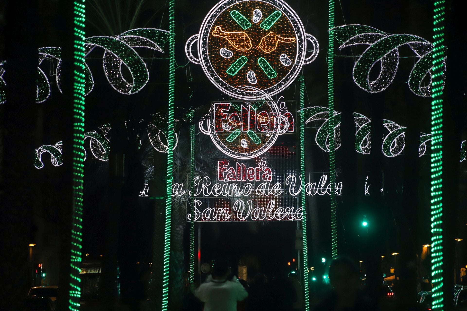 Encendido de luces en las Fallas de Valencia 2025