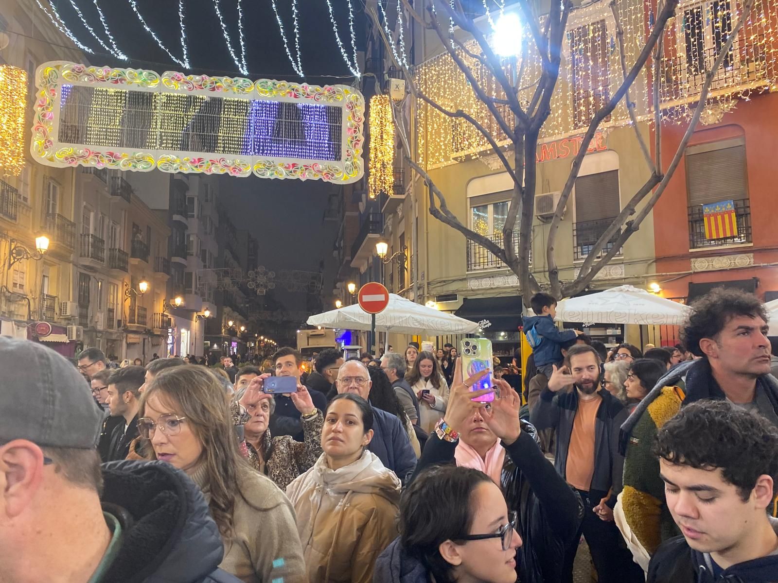 Encendido de luces en las Fallas de Valencia 2025