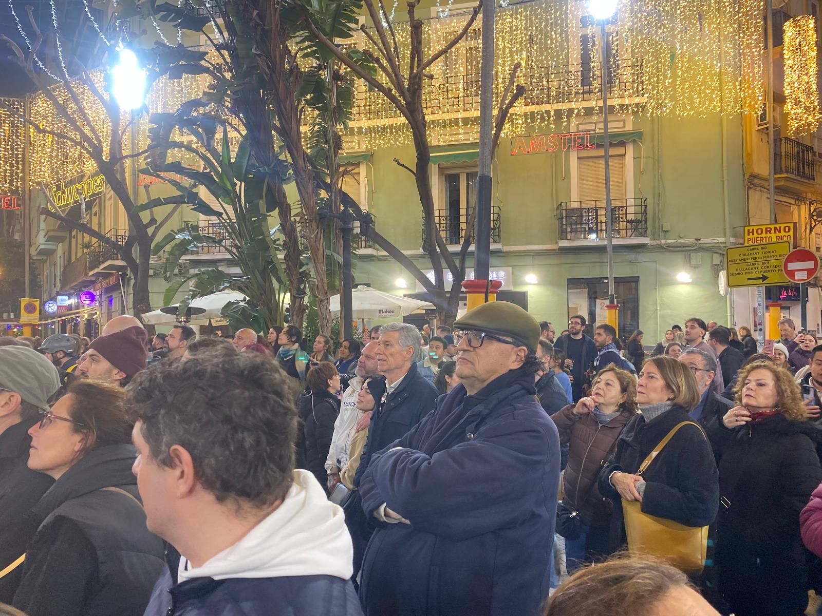 Encendido de luces en las Fallas de Valencia 2025