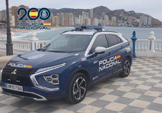 La Policía Nacional en Benidorm, en una foto de archivo