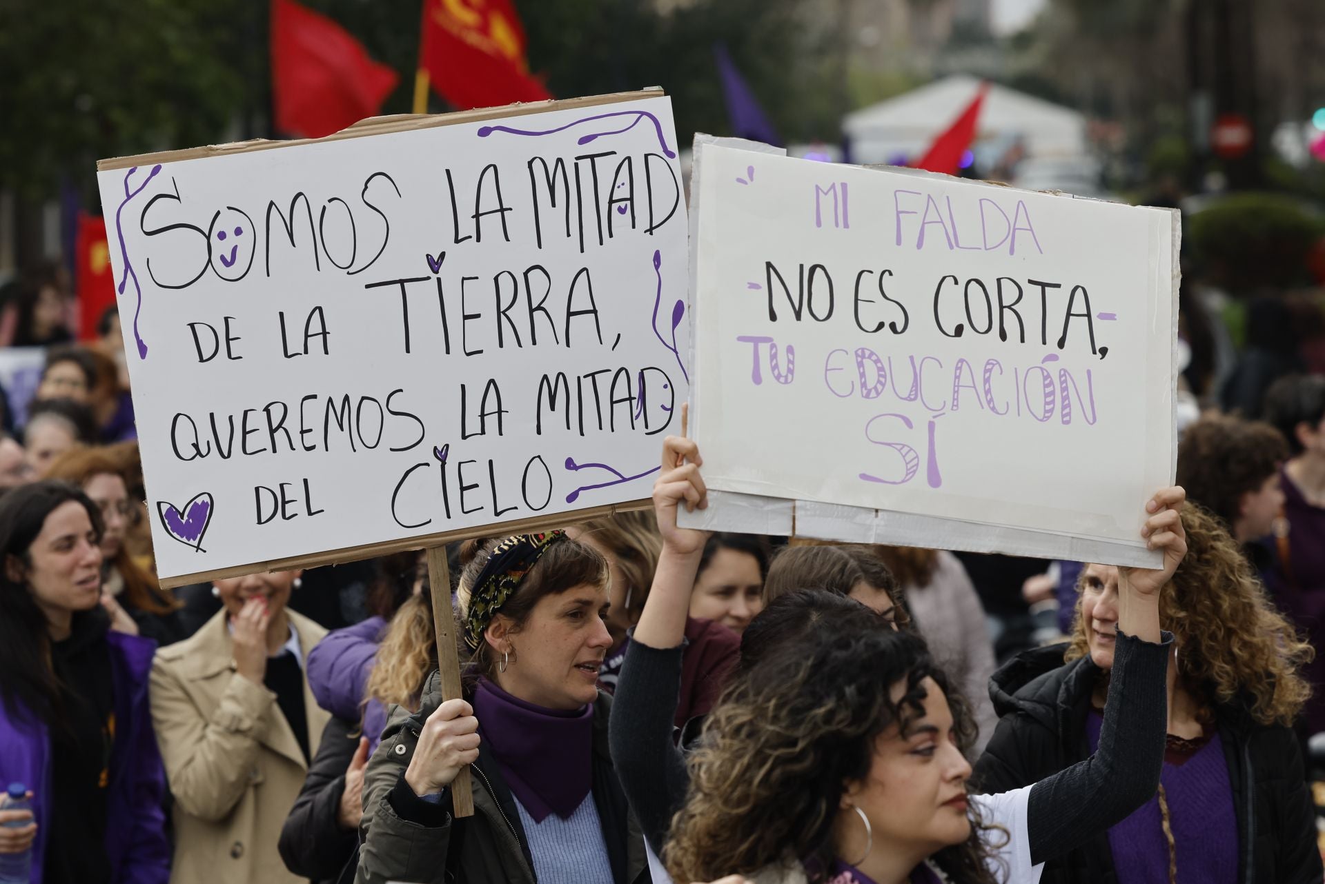 Las imágenes de la manifestación del 8M en Valencia