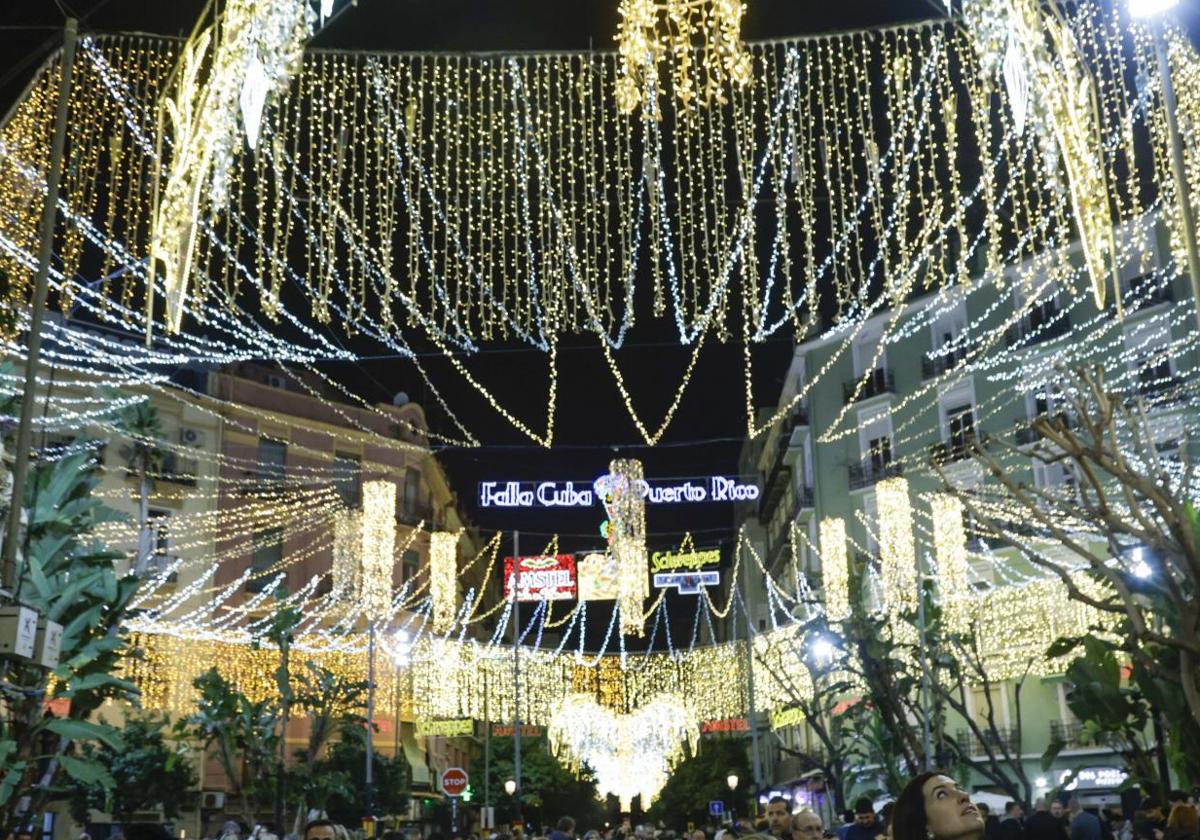 Luces de la falla Cuba-Puerto Rico.