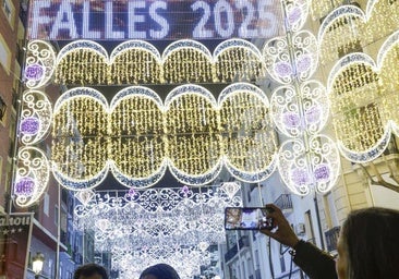 Premios de luces en las Fallas 2025: la clasificación de las mejores calles iluminadas