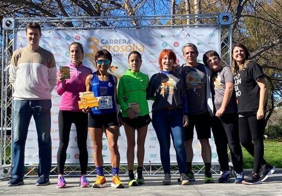 Ganadoras de la edición de la carrera Prosolia.