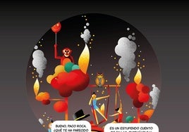 La contraportada de 'Un cuento mágico sobre las Fallas'.