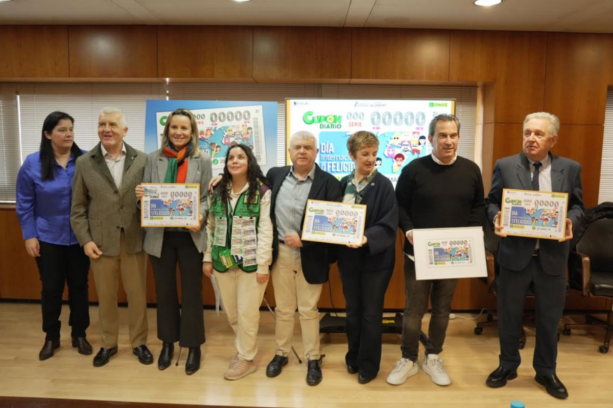 La ONCE y FOTUR presentan su cupón dedicado al Día de la Felicidad