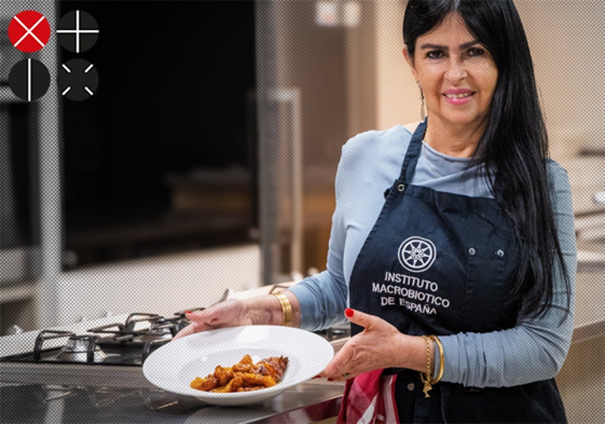 Patricia Restrepo, con sus buñuelos.