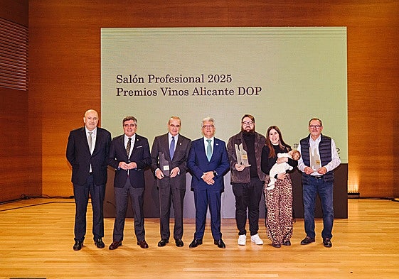 Galardonados durante el evento.