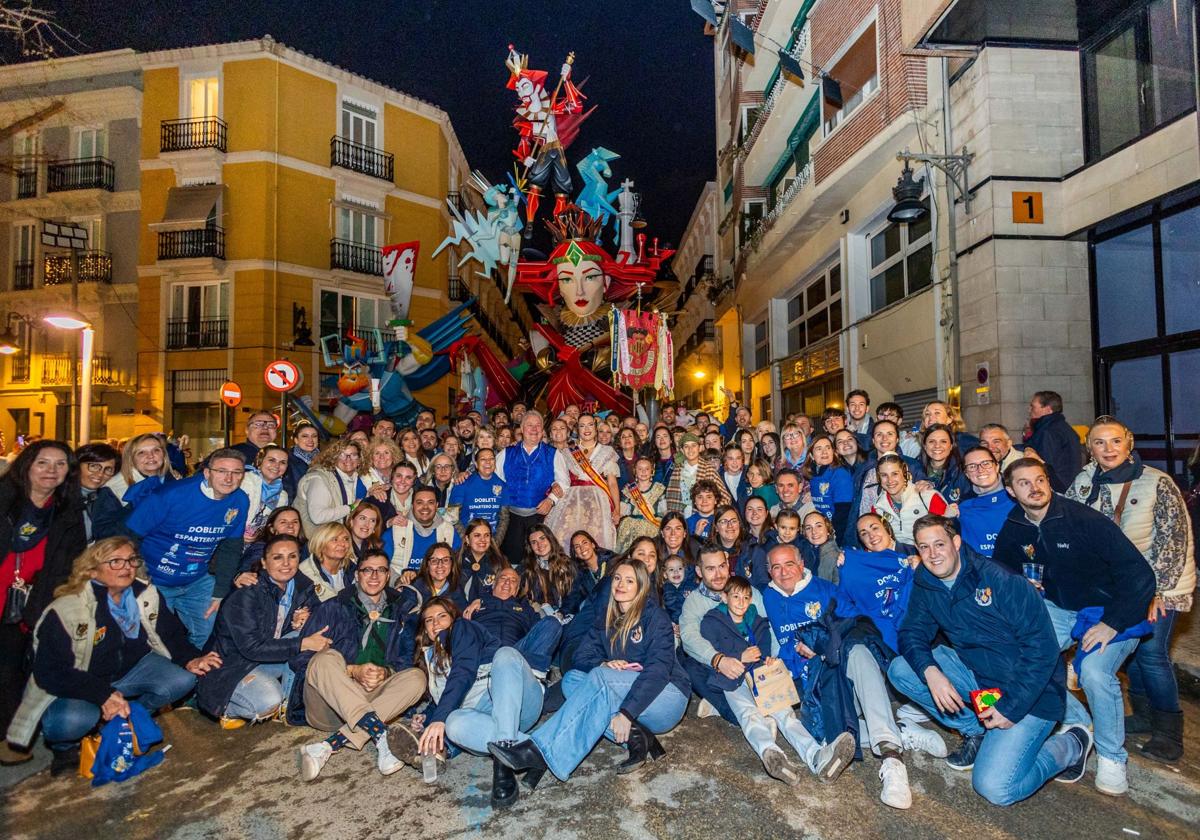 La Falla Espartero-Gran Vía Ramón y Cajal.