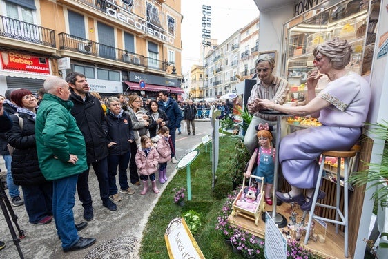 Ernest Urtasun, en la falla Convento, ganadora en la sección Especial.