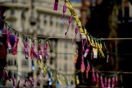 Una mascletà de las Fallas.