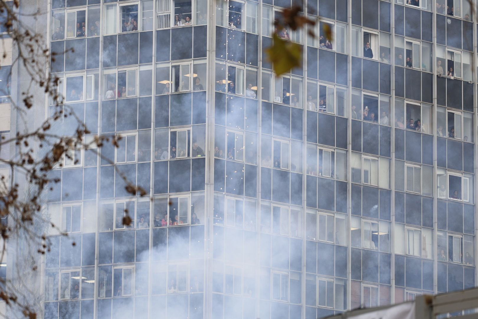 Fotos: Así ha sido la mascletà de Pirotecnia Vulcano
