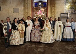 Una de las comisiones integrantes del acto, este domingo en la parroquia.