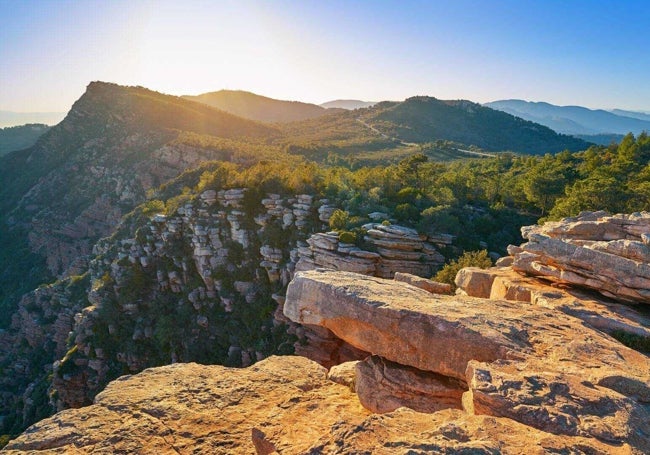 Las vistas del paisaje de la Sierra Calderona.