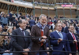 Felipe VI, en la Plaza de Toros de Valencia.