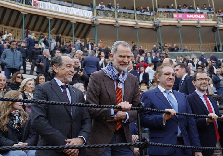 Felipe VI, en la Plaza de Toros de Valencia.