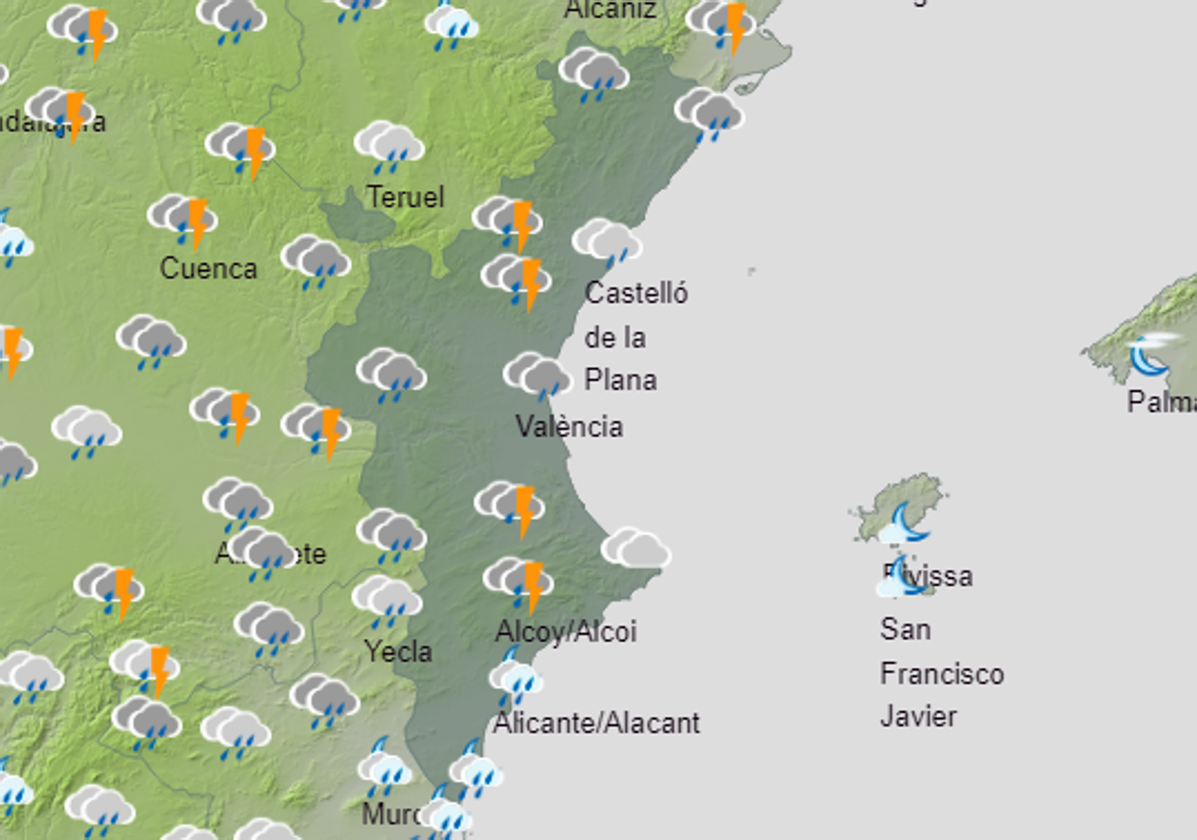 Previsión del tiempo en los próximos días.