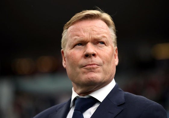 Ronald Koeman, con la selección de Países Bajos.