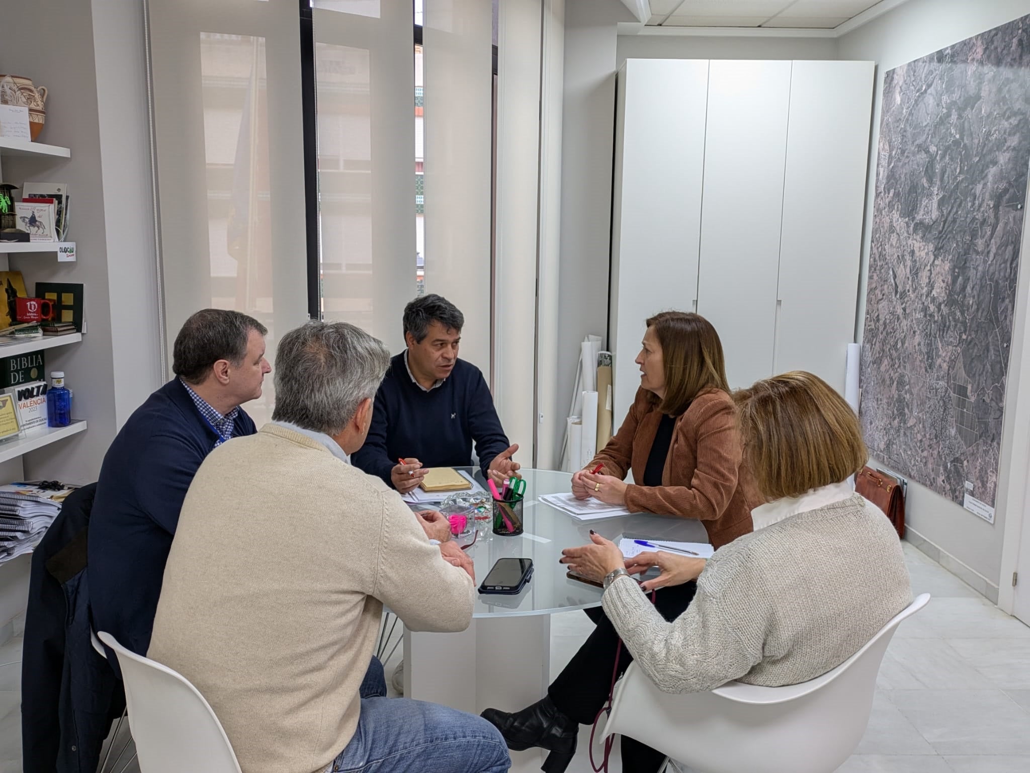 Un momento de la reunión.