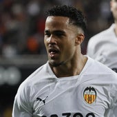 Justin Kluivert, en su etapa con el Valencia CF