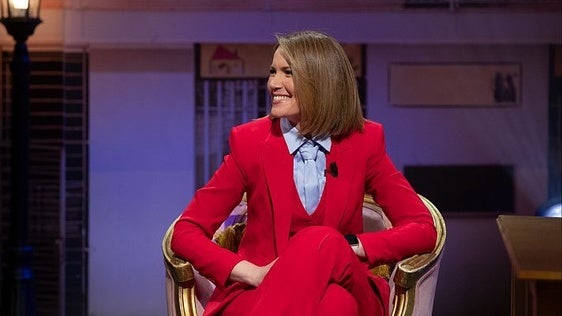 La periodista Silvia Intxaurrondo, durante la entrevista