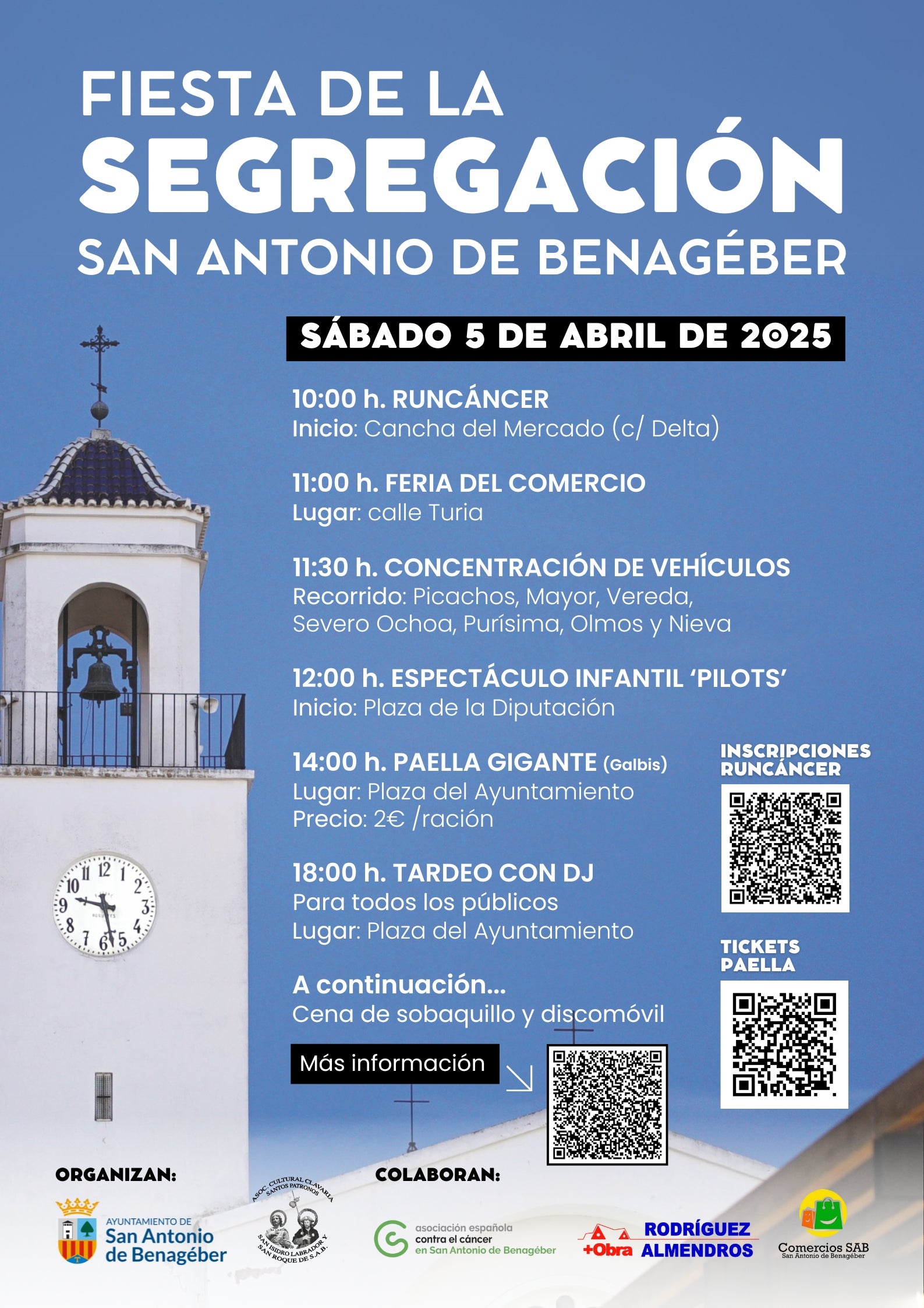 Cartel del evento en San Antonio de Benagéber.