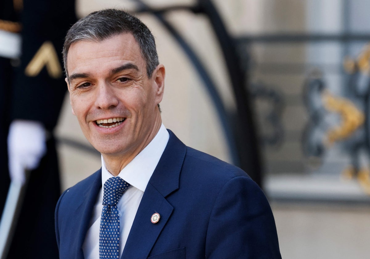 Pedro Sánchez, este jueves en París.