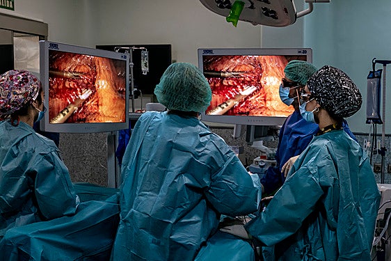 Una intervención quirúrgica.