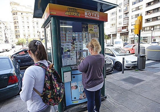 Venta de cupones de la ONCE.