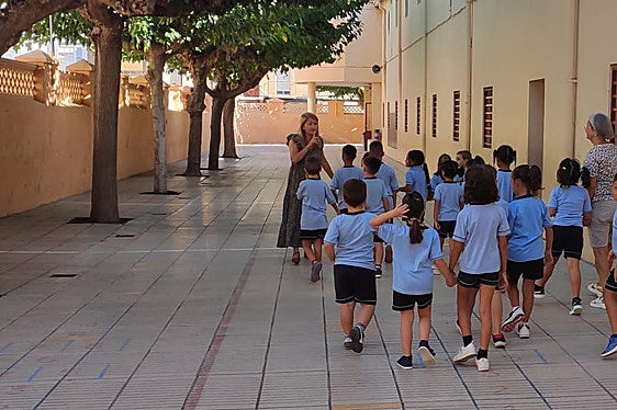 Alumnos del colegio Blasco Ibáñez de Alzira.