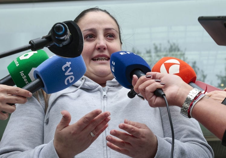 Patricia Sánchez, afectada por la dana en Sedaví.