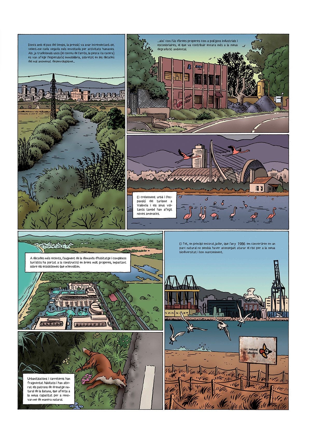 El rey Jaume I, Franco y Carlos Mazón desfilan en un cómic sobre la Albufera