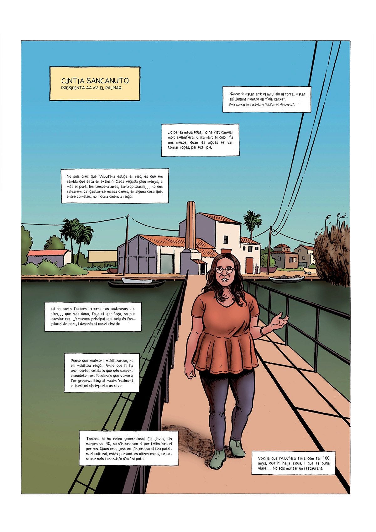 El rey Jaume I, Franco y Carlos Mazón desfilan en un cómic sobre la Albufera