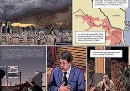 Viñetas del cómic' La Albuera, en el laberinto del humedal'.
