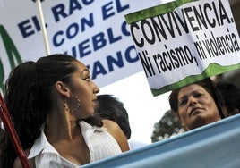 Manifestación en favor de los derechos del Pueblo Gitano en una imagen de archivo