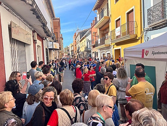 Visitantes en la feria del pasado fin de semana.