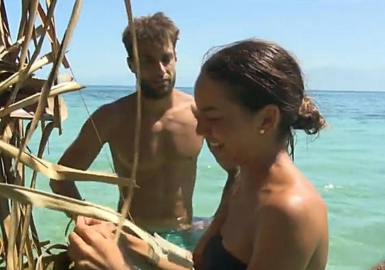Montoya y Anita, en 'Supervivientes'.