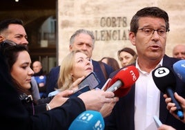 Jorge Rodríguez, este martes a las puertas de Les Corts.