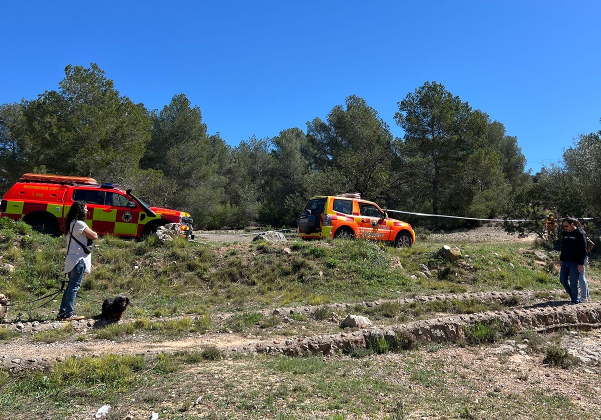 El paraje de Llíria donde fue hallado muerto Craig Ainsworth.