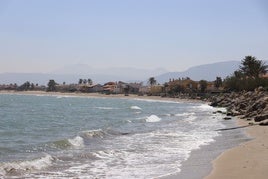 Estado actual de la playa del Marenyet.
