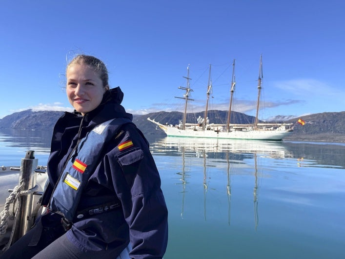 Las fotos de Leonor en el Juan Sebastián Elcano para celebrar el ecuador de su travesía