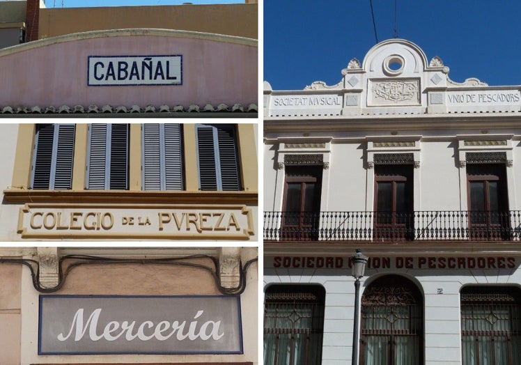 Letreros de refrenecia en Valencia.