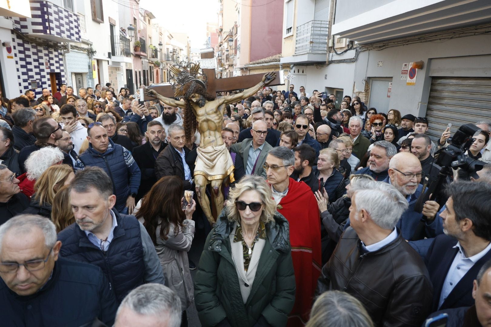 Las fotos del encuentro de los Cristos junto a la playa de Valencia