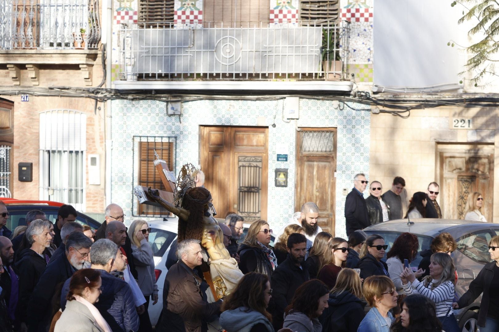 Las fotos del encuentro de los Cristos junto a la playa de Valencia