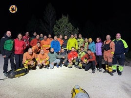 Fotos de la operación de rescate de cuatro espeleólogos en Vallada