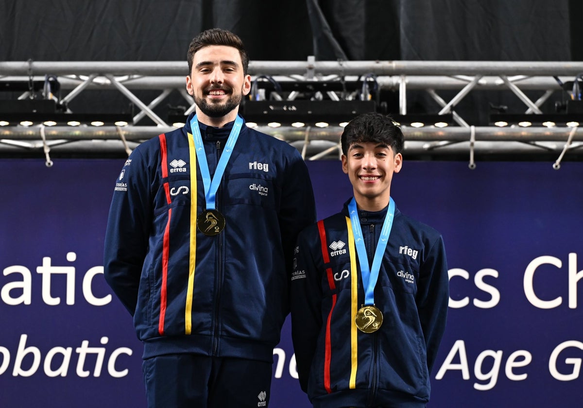 José Moreno y Daniel Molina hacen historia: doble oro europeo para la gimnasia acrobática valenciana